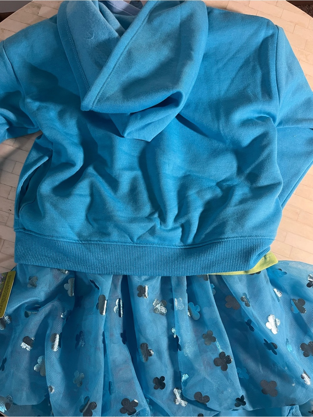 Bluey 3 Piece Matching Set Hoodie, T-Shirt and Tutu - Picture 4 of 7